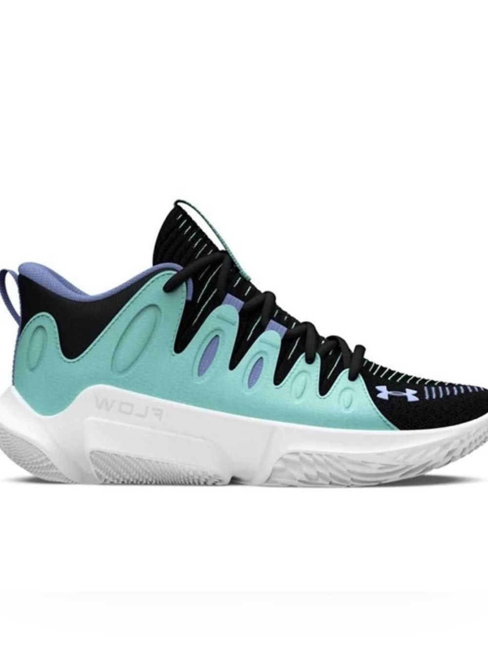 Under Armour Women’s Size 7.5 Turn It Up Aqua and Black Basketball Shoe